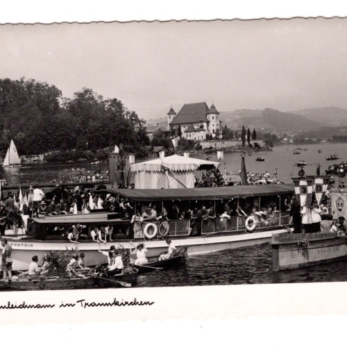 AK, Fronleichnam in Traunkirchen, Oberösterreich, Ansichtskarte (S6421)