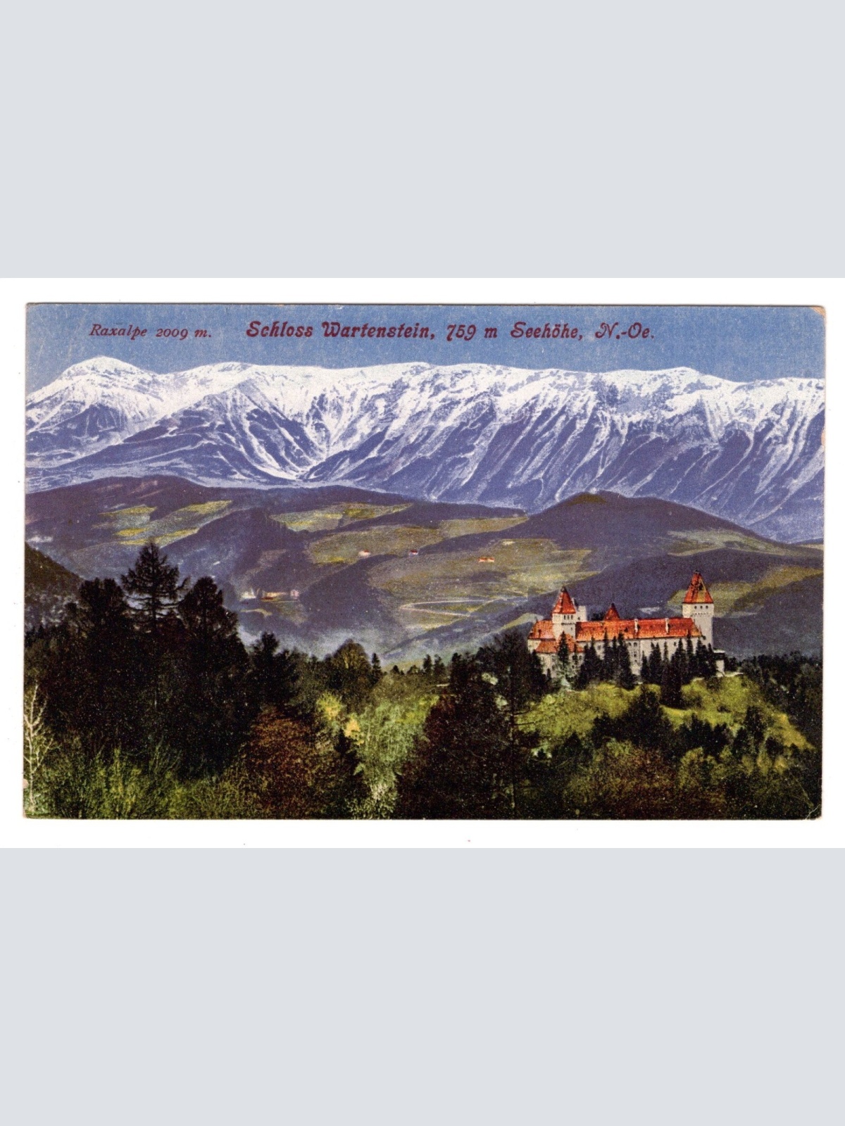 AK, Schloss Wartenstein, Niederösterreich, Ansichtskarte (S6458)