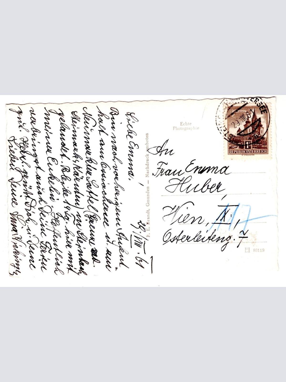 AK, Steinbach am Attersee, Oberösterreich, Ansichtskarte (S6483)