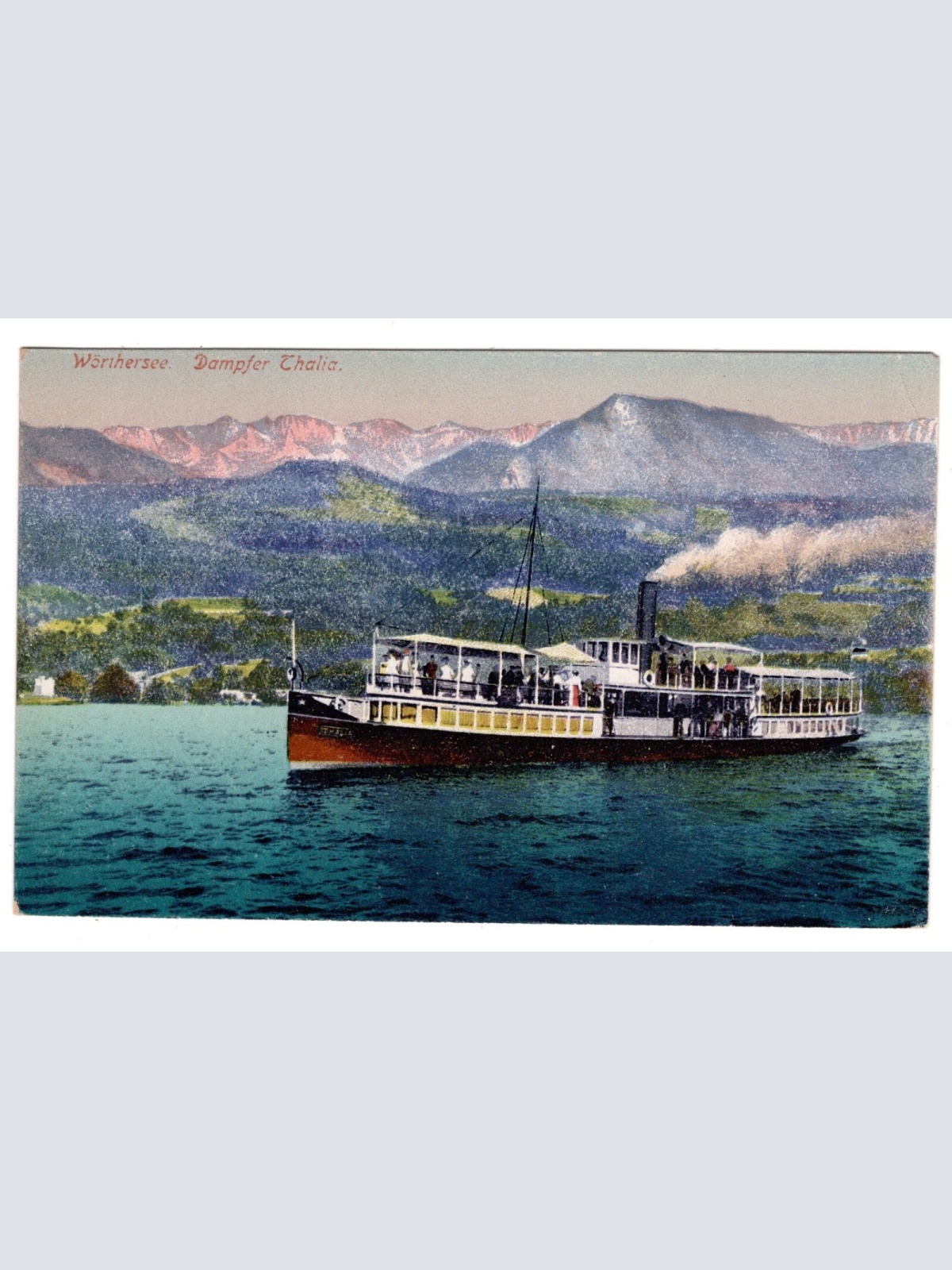 AK, Wörthersee, Dampfer Thalia, Kärnten, Ansichtskarte (S6493)