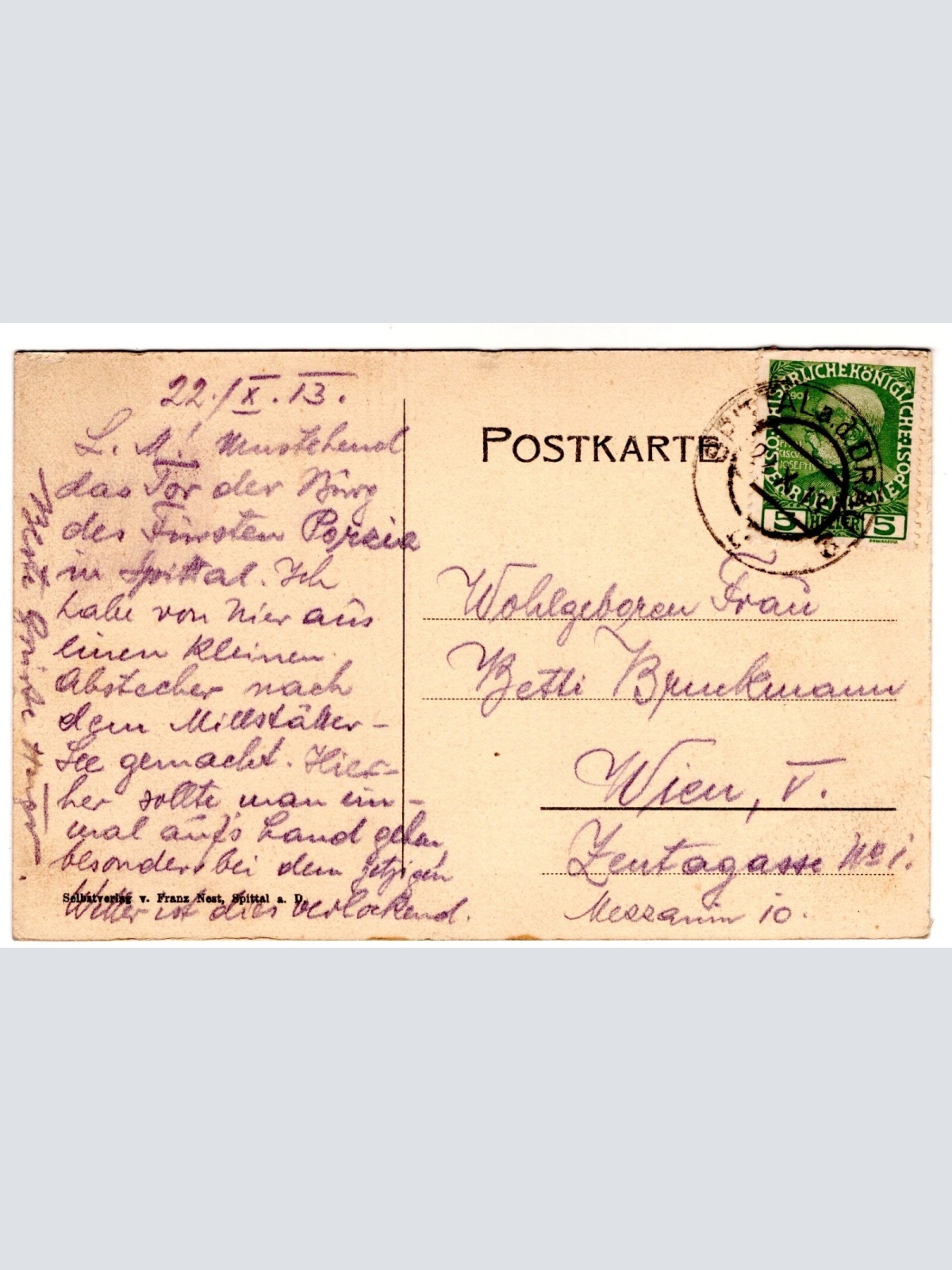 AK, Spittal an der Drau, Kärnten, Ansichtskarte (S6494)