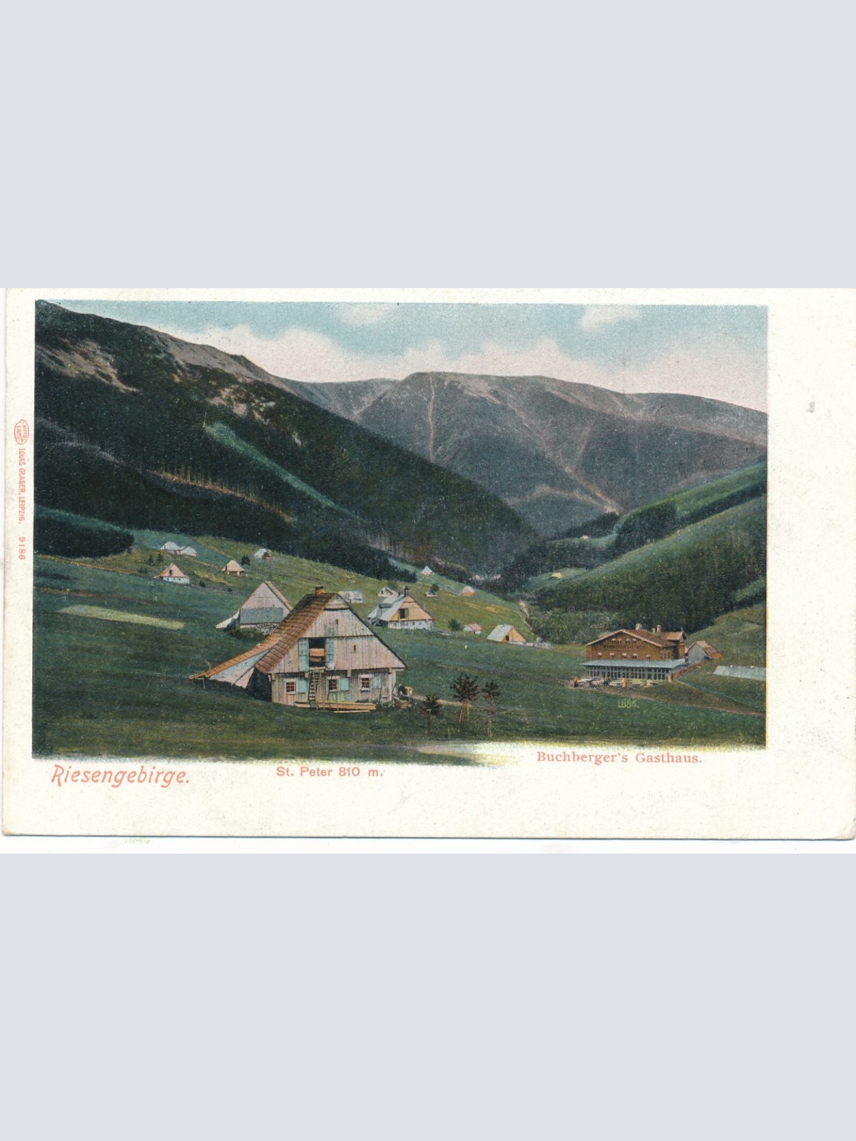 AK vom Riesengebirge Buchbergers Gasthaus Tschechoslowakei Ansichtskarte (14334)