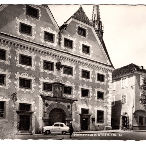 AK, Heimathaus in Steyr, Oberösterreich, Ansichtskarte (S6520)