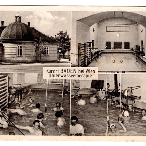 AK, Baden bei Wien, Unterwassertherapie, Niederösterreich, Ansichtskarte (S6522)