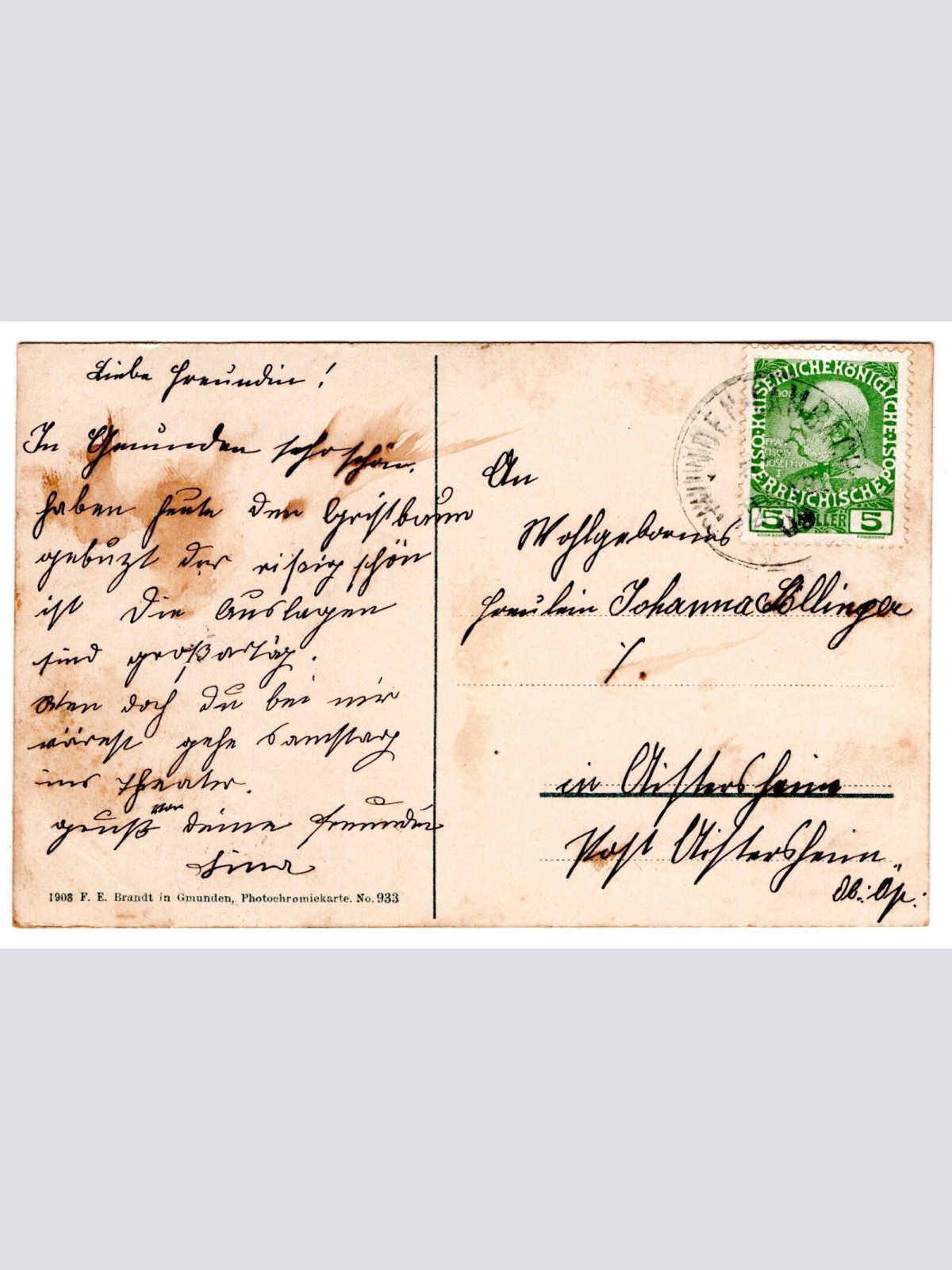 AK, Gmunden, Oberösterreich, Ansichtskarte (S6546)