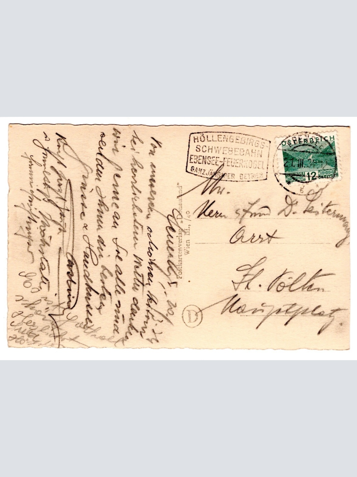 AK, Feuerkogelhütte, Ebensee, Oberösterreich, Ansichtskarte (S6563)