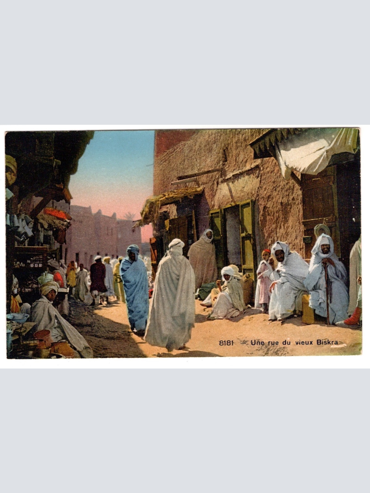 AK, Une rue du vieux Biskra, Ansichtskarte (S6604)