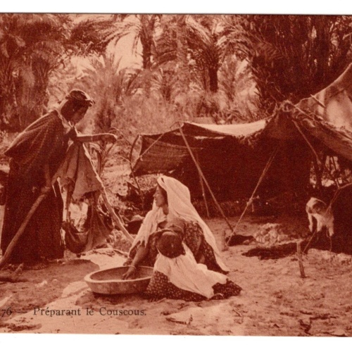AK, Preparant le Couscous, Ansichtskarte (S6617)