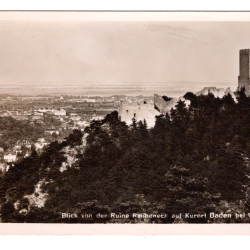 AK, Ruine Rauheneck, Baden bei Wien, Niederösterreich, Ansichtskarte (S6695)