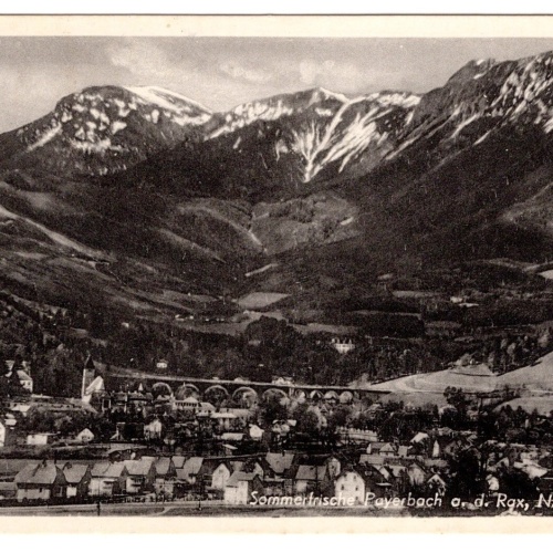 AK, Payerbach an der Rax, Niederösterreich, Ansichtskarte (S6704)