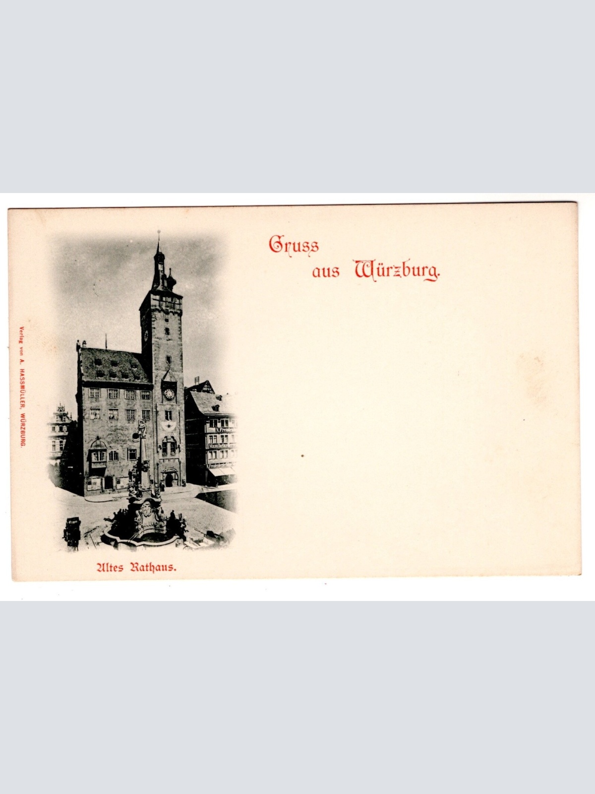 AK, Würzburg, Bayern, Ansichtskarte (S6756)