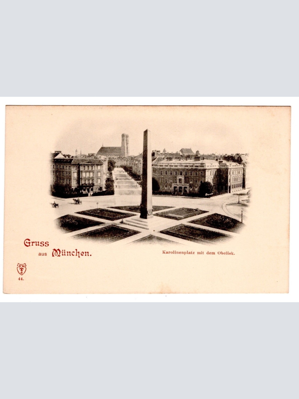 AK, München, Karolinenplatz, Bayern, Ansichtskarte (S6767)