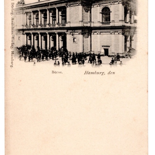 AK, Hamburg, Börse, Ansichtskarte (S6775)