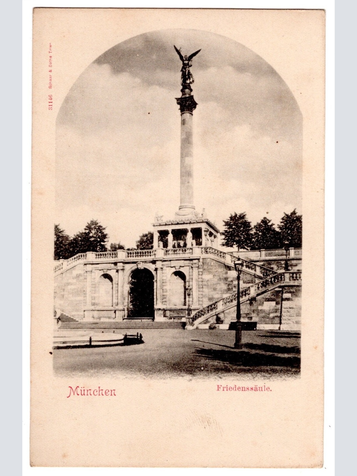 AK, München, Friedenssäule, Bayern, Ansichtskarte (S6786)