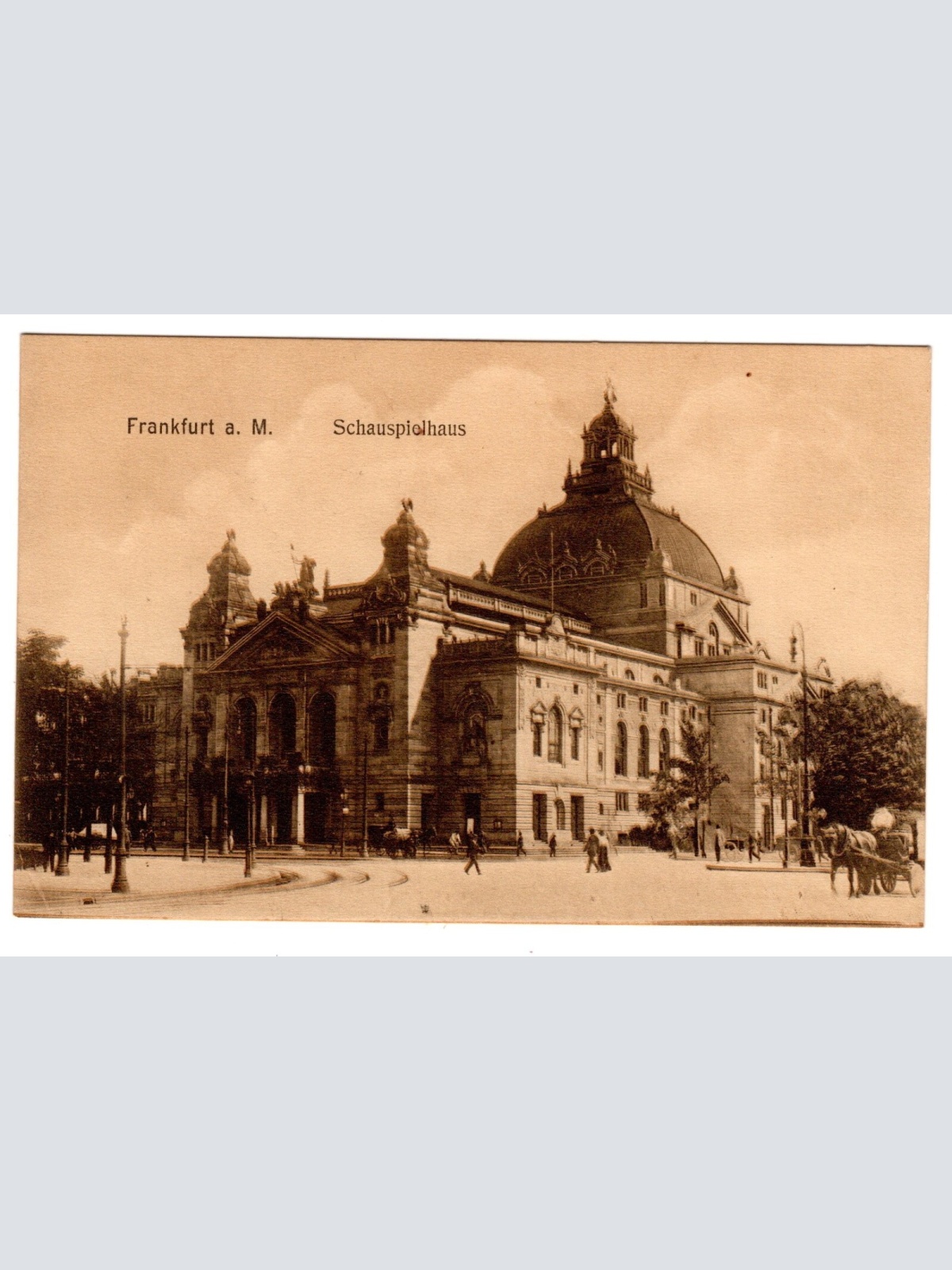 AK, Frankfurt am Main, Schauspielhaus, Hessen, Ansichtskarte (S6796)