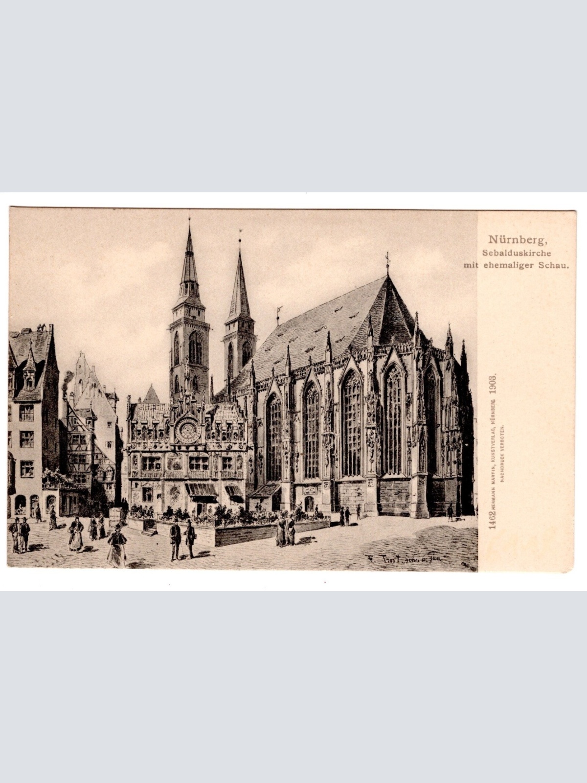 AK, Nürnberg, Sebalduskirche, Bayern Ansichtskarte (S6816)