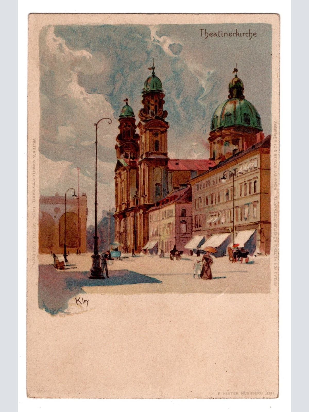 AK, München, Theatinerkirche, Bayern, Ansichtskarte (S6819)