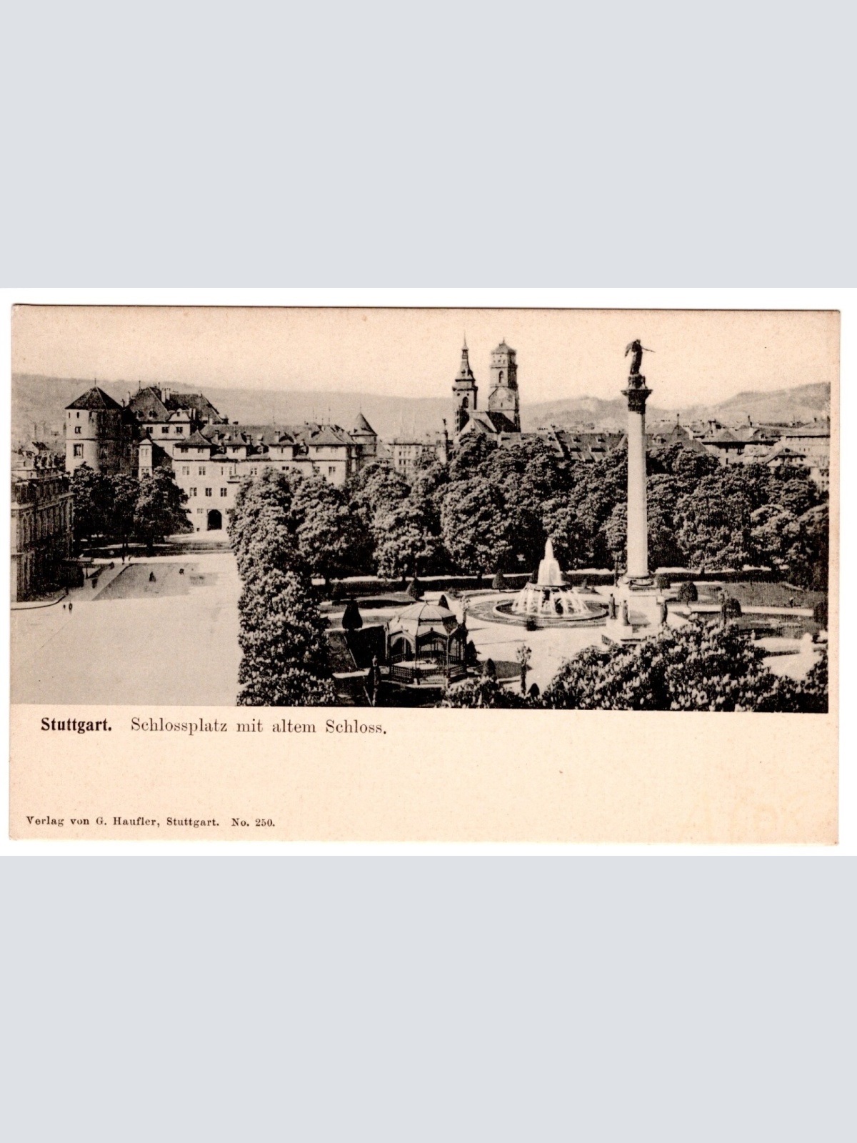 AK, Stuttgart, Schlossplatz, Baden-Württemberg, Ansichtskarte (S6821)
