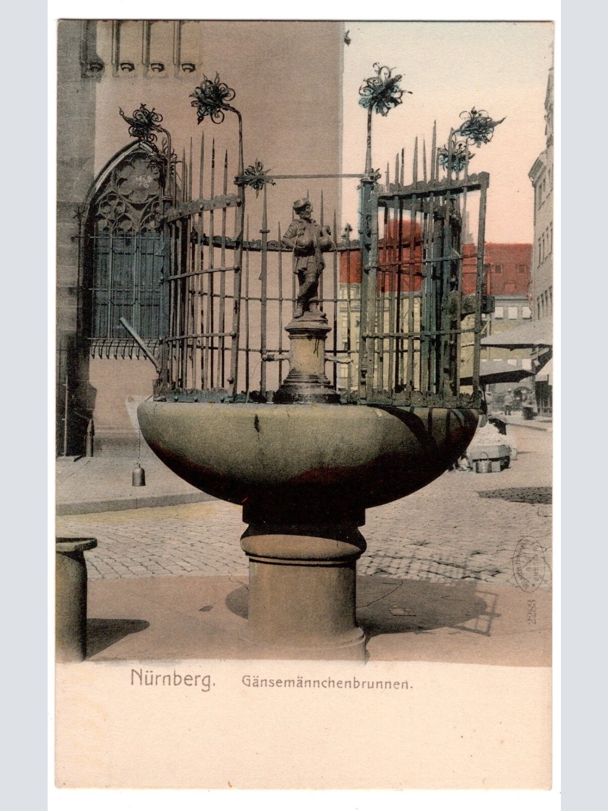 AK, Nürnberg, Gänsemännchenbrunnen, Bayern, Ansichtskarte (S6847)