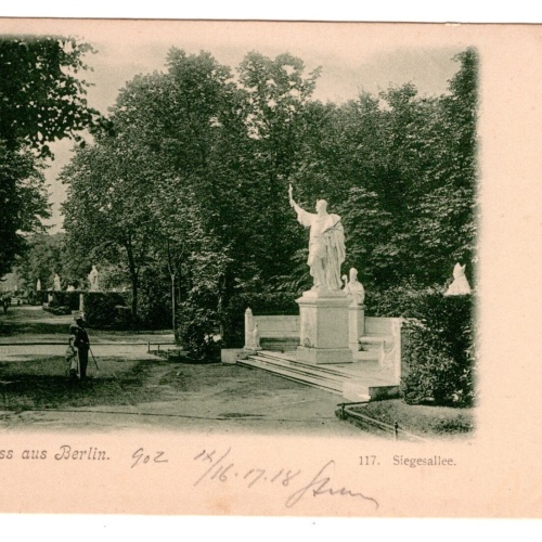AK, Gruß aus Berlin, Siegesallee, Ansichtskarte (S6856)
