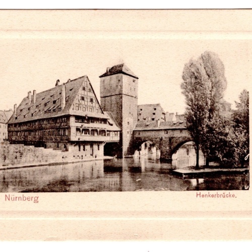 AK, Nürnberg, Henkerbrücke, Bayern, Ansichtskarte (S6863)