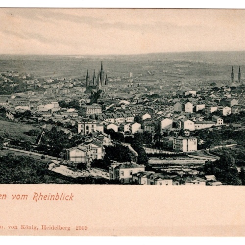 AK, Wiesbaden vom Rhein, Hessen, Ansichtskarte (S6876)