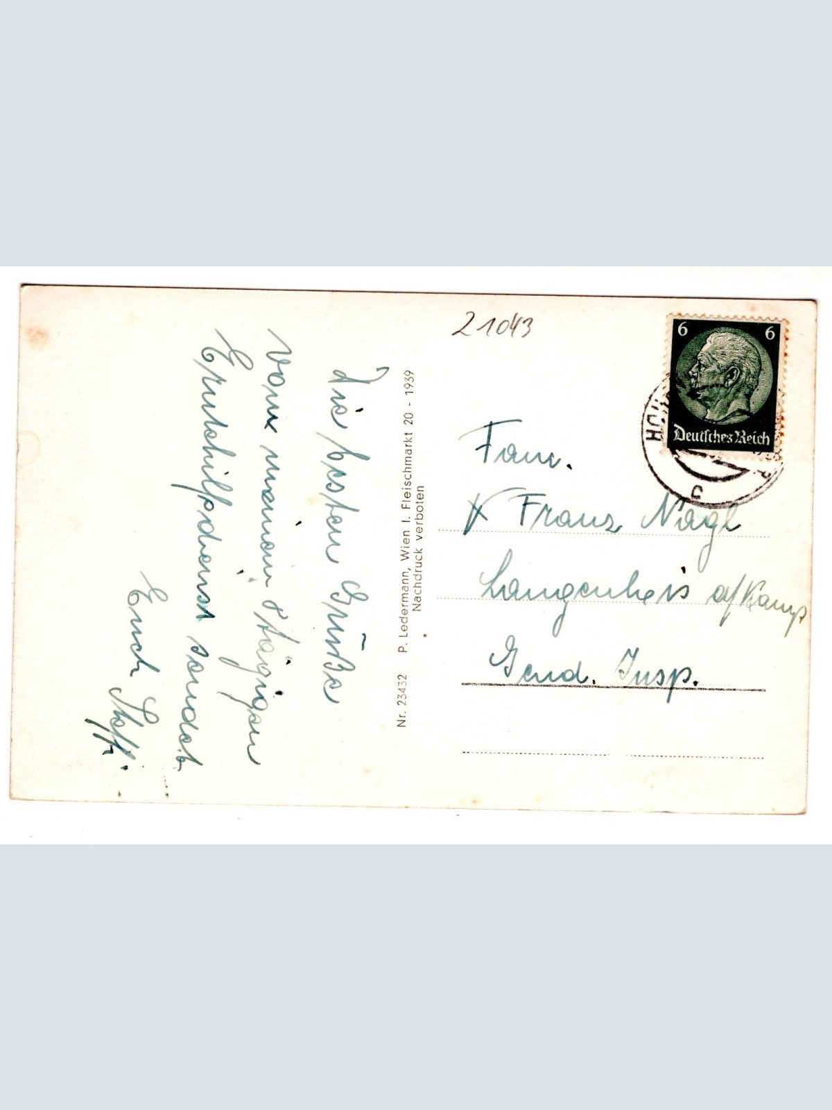 AK, Hohenberg, Hinterbergteich, Niederösterreich, Ansichtskarte (S6907)