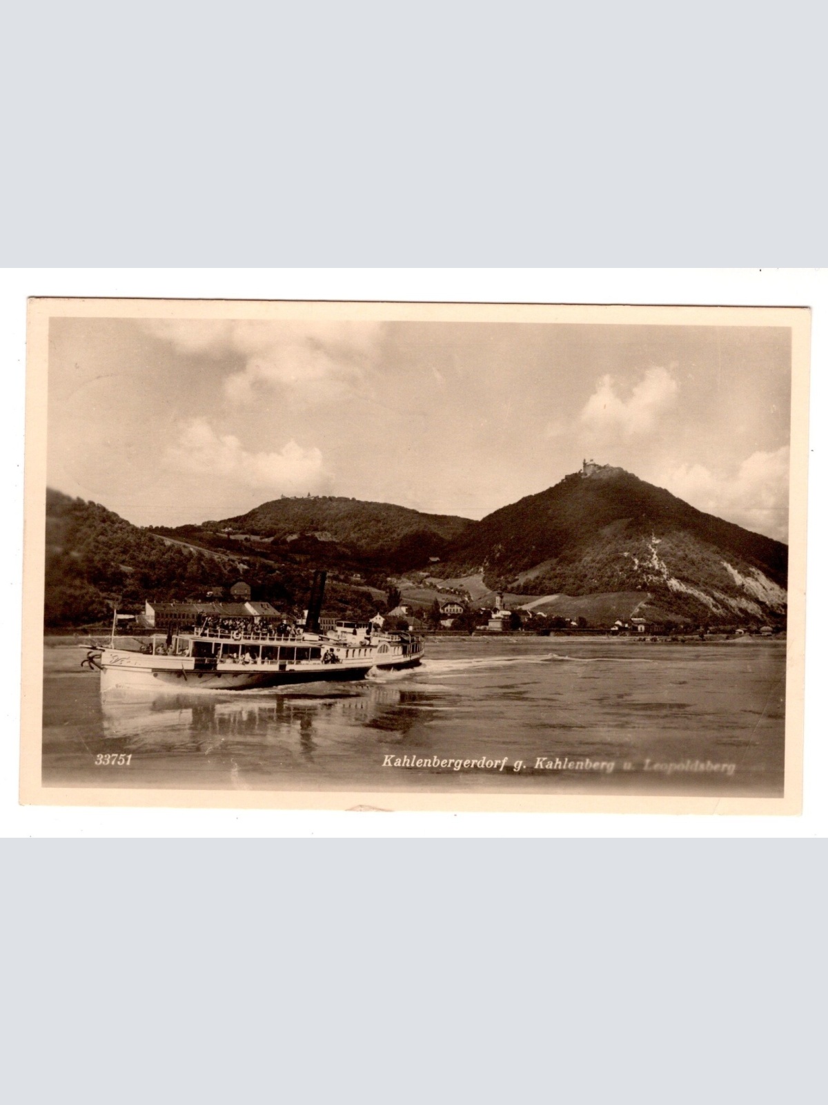 AK, Kahlenbergerdorf g. Kahlenberg u. Leopoldsberg, Wien, Ansichtskarte (S6955)