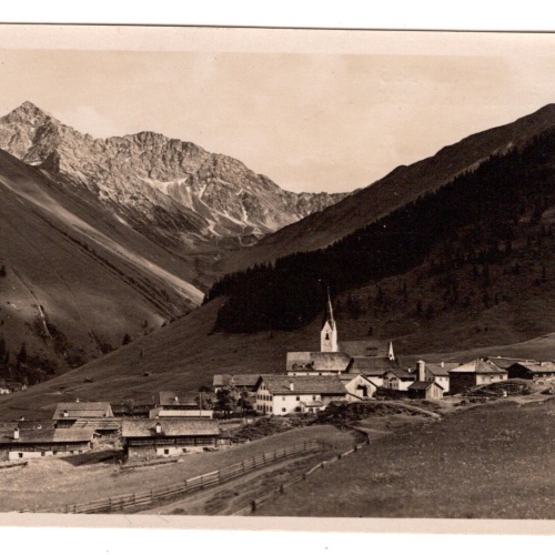 AK, Berwang in Tirol, gegen Rother Stein, Ansichtskarte (S6969)