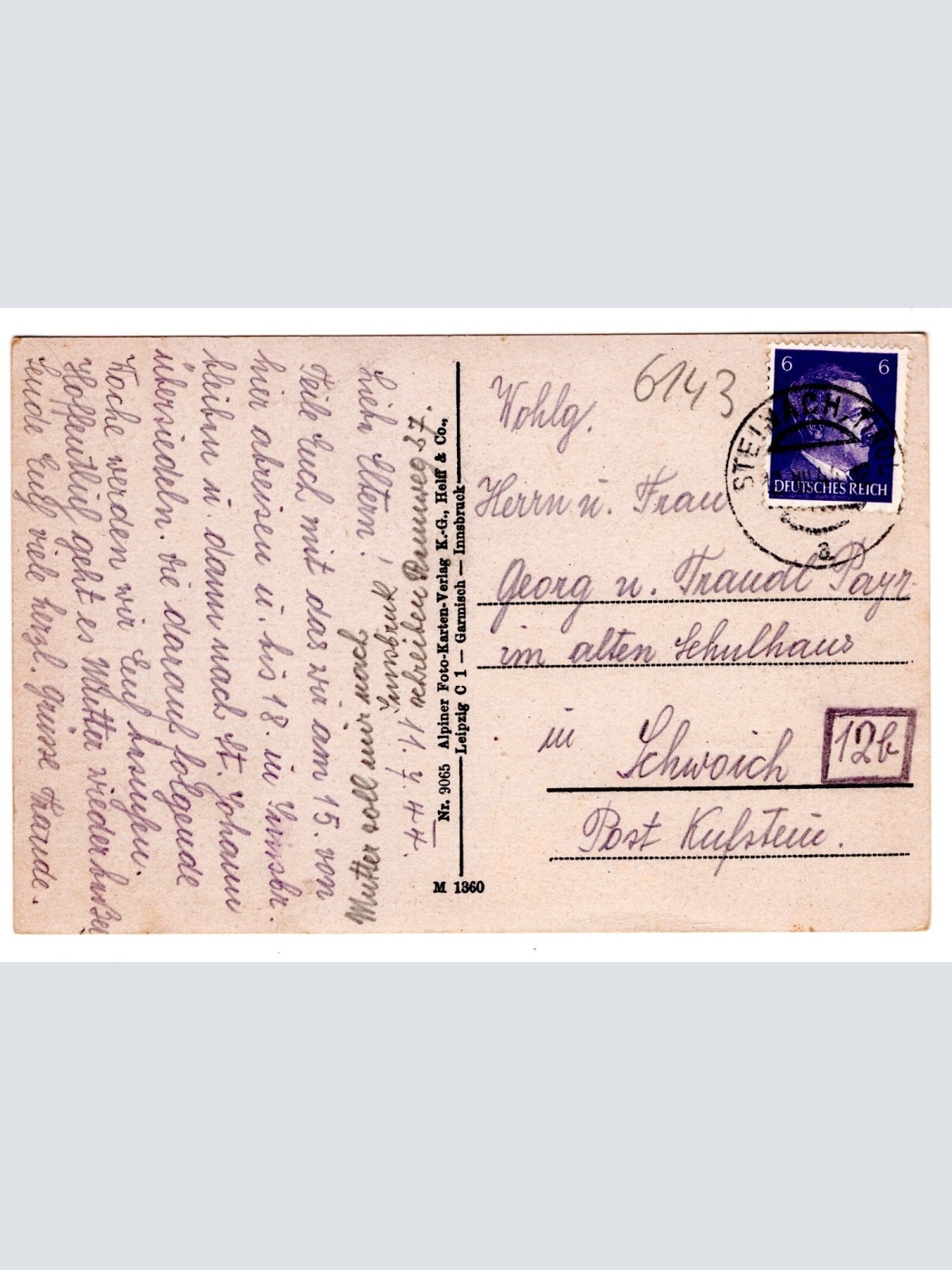 AK, Matrei am Brenner, Pension Ahrnholz, Tirol, Ansichtskarte (S6981)