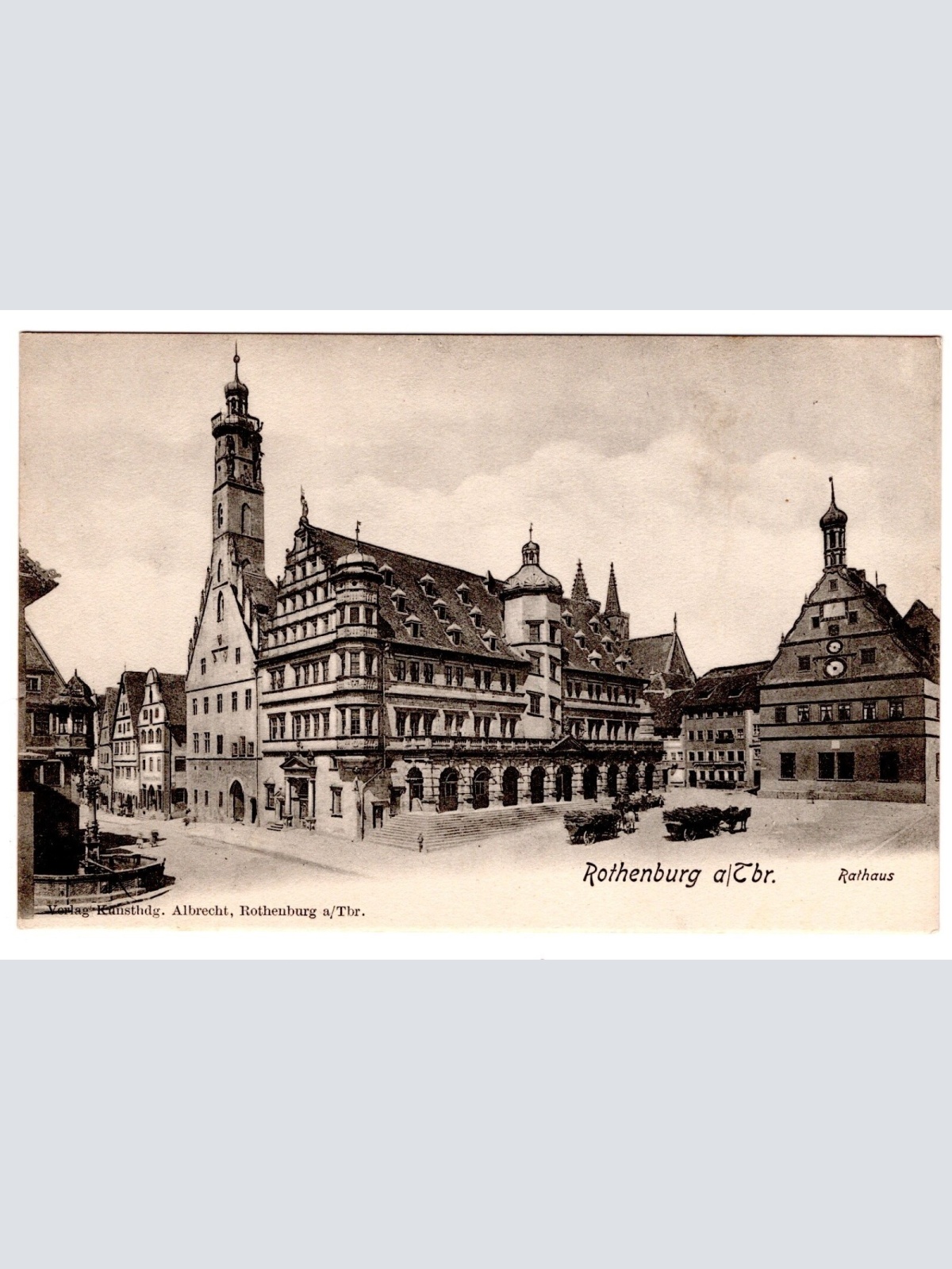 AK, Rothenburg ob der Tauber, Rathaus, Bayern, Ansichtskarte (S7005)