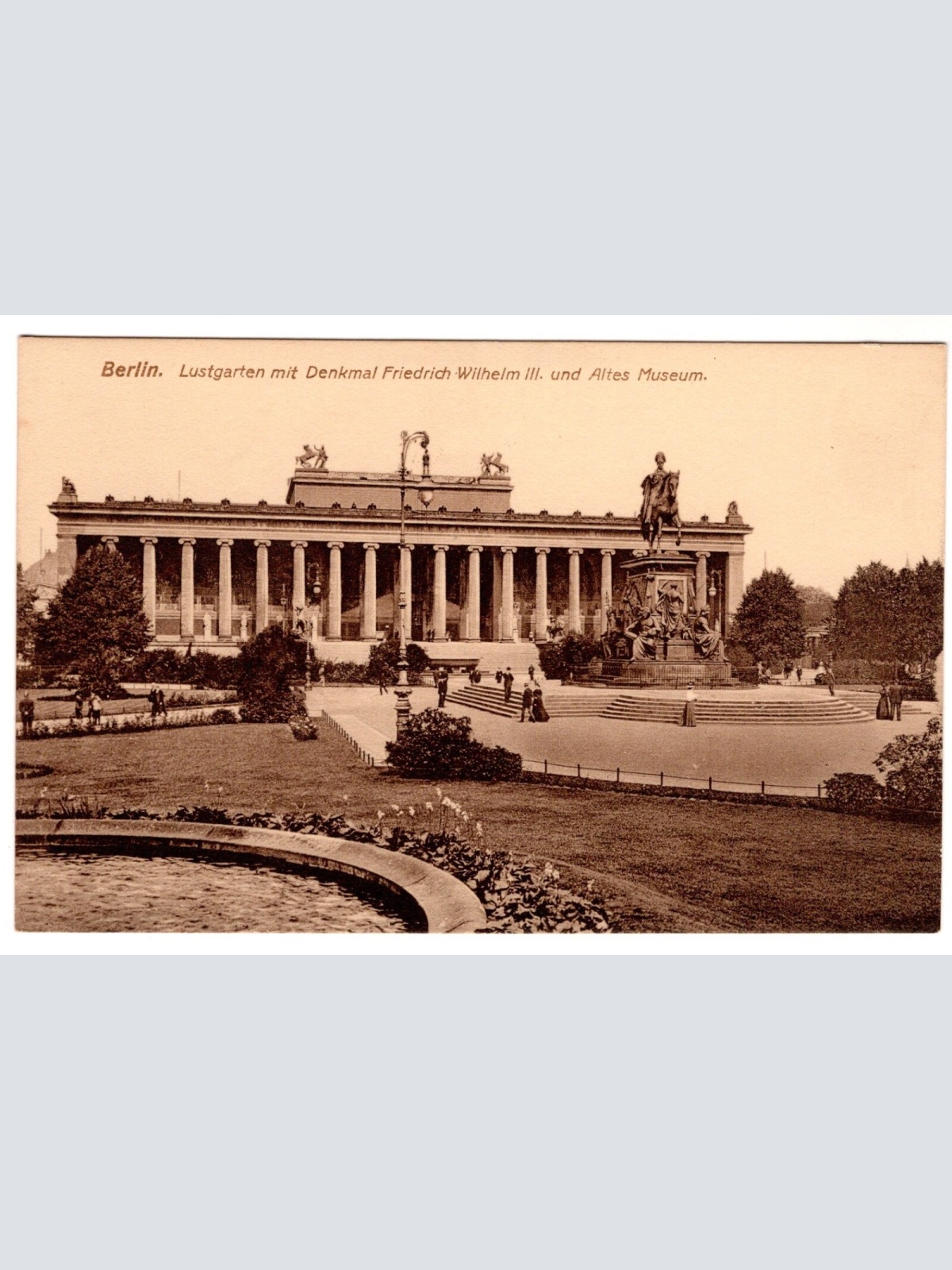 AK, Berlin, Lustgarten mit Denkmal Friedrich Wilhelm III., Ansichtskarte (S7011)