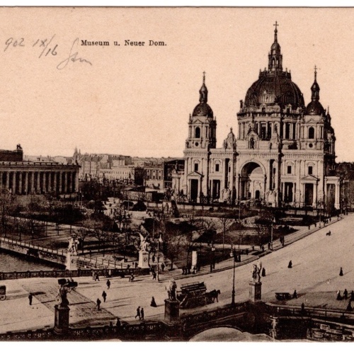 AK, Berlin, Museum u. Neuer Dom, Ansichtskarte (S7016)