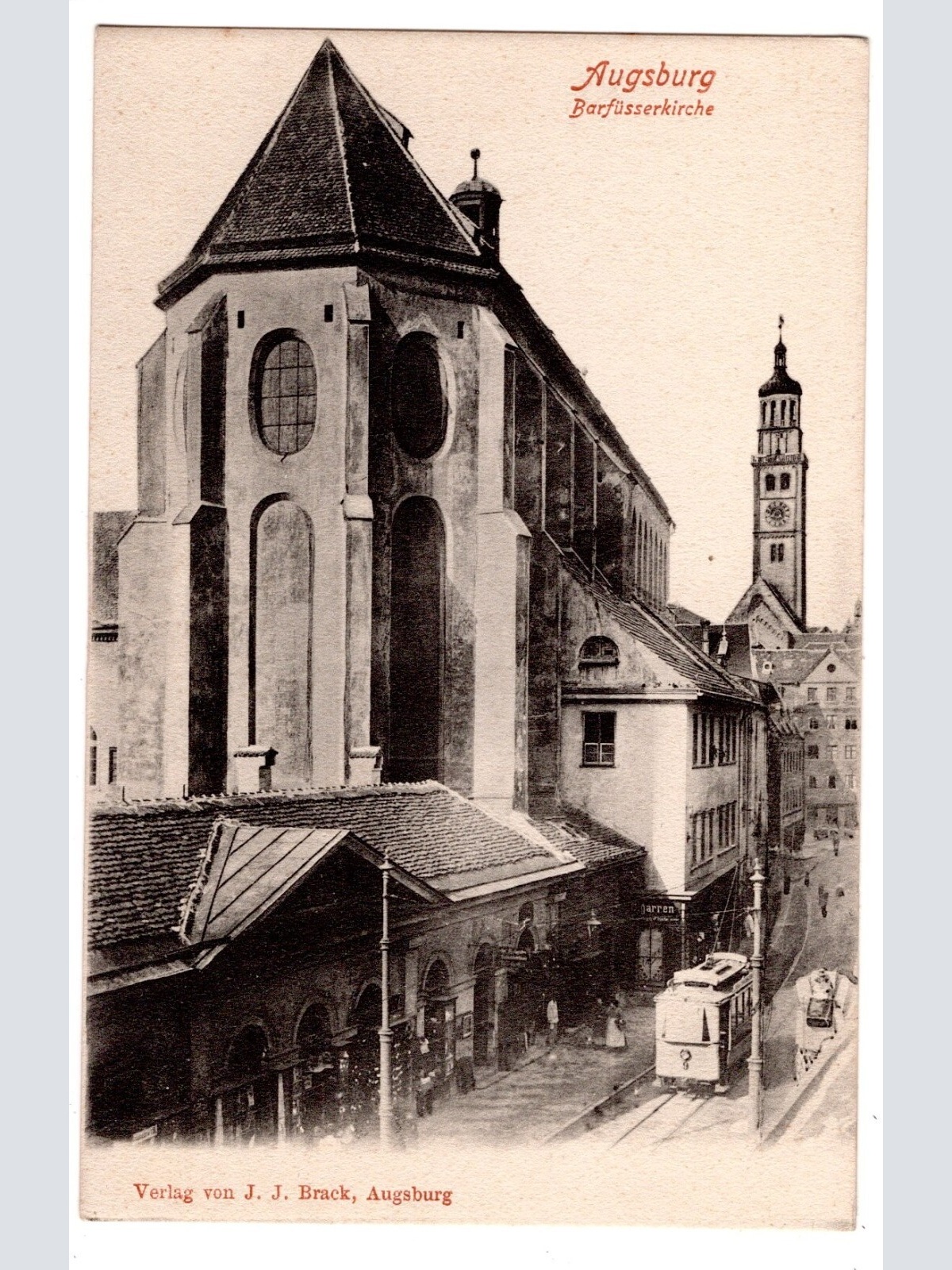 AK, Augsburg, Barfüsserkirche, Bayern, Ansichtskarte (S7022)