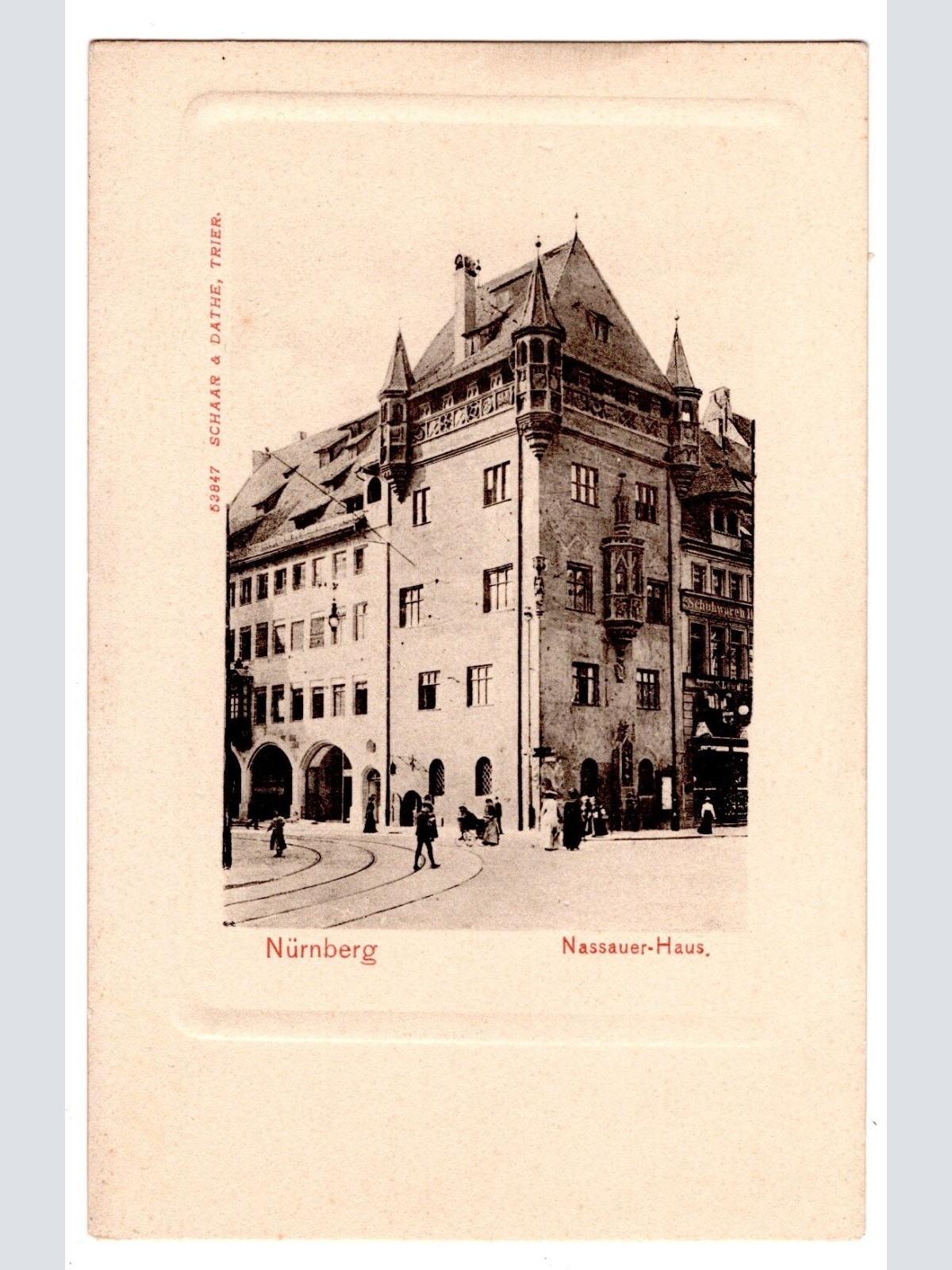 AK, Nürnberg, Nassauer-Haus, Bayern, Ansichtskarte (S7031)