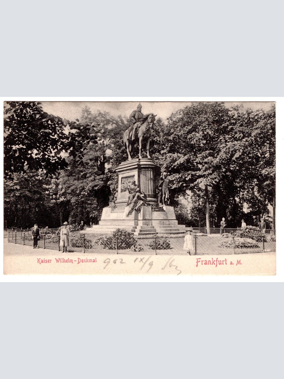 AK, Kaiser Wilhelm Denkmal, Frankfurt am Main, Hessen, Ansichtskarte (S7040)