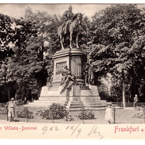 AK, Kaiser Wilhelm Denkmal, Frankfurt am Main, Hessen, Ansichtskarte (S7040)