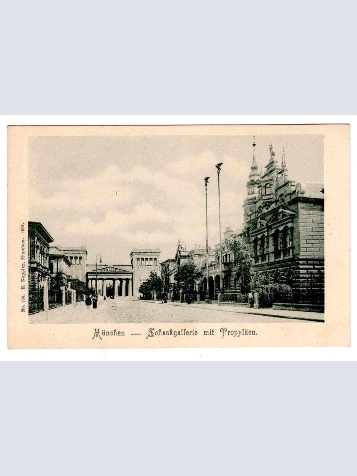 AK, München, Schackgallerie mit Propyläen, Bayern, Ansichtskarte (S7050)