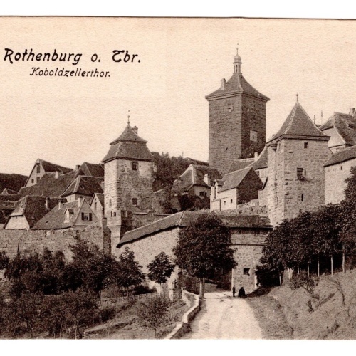 AK, Rothenburg ob der Tauber, Koboldzellerthor, Bayern, Ansichtskarte (S7063)