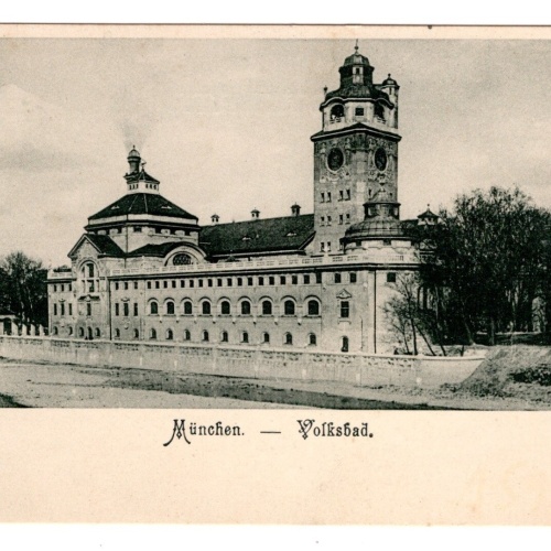 AK, München - Volksbad, Bayern, Ansichtskarte (S7067)