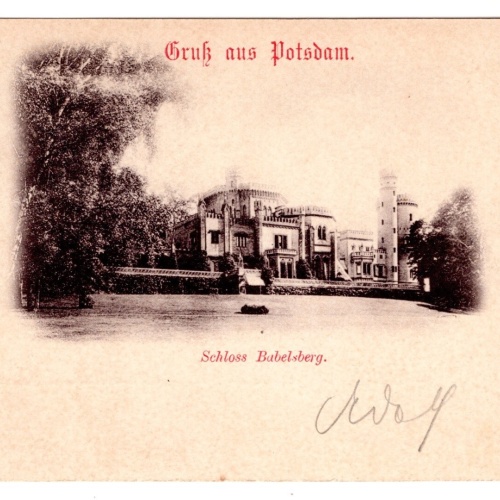 AK, Gruß aus Potsdam, Schloss Babelsberg, Brandenburg, Ansichtskarte (S7074)
