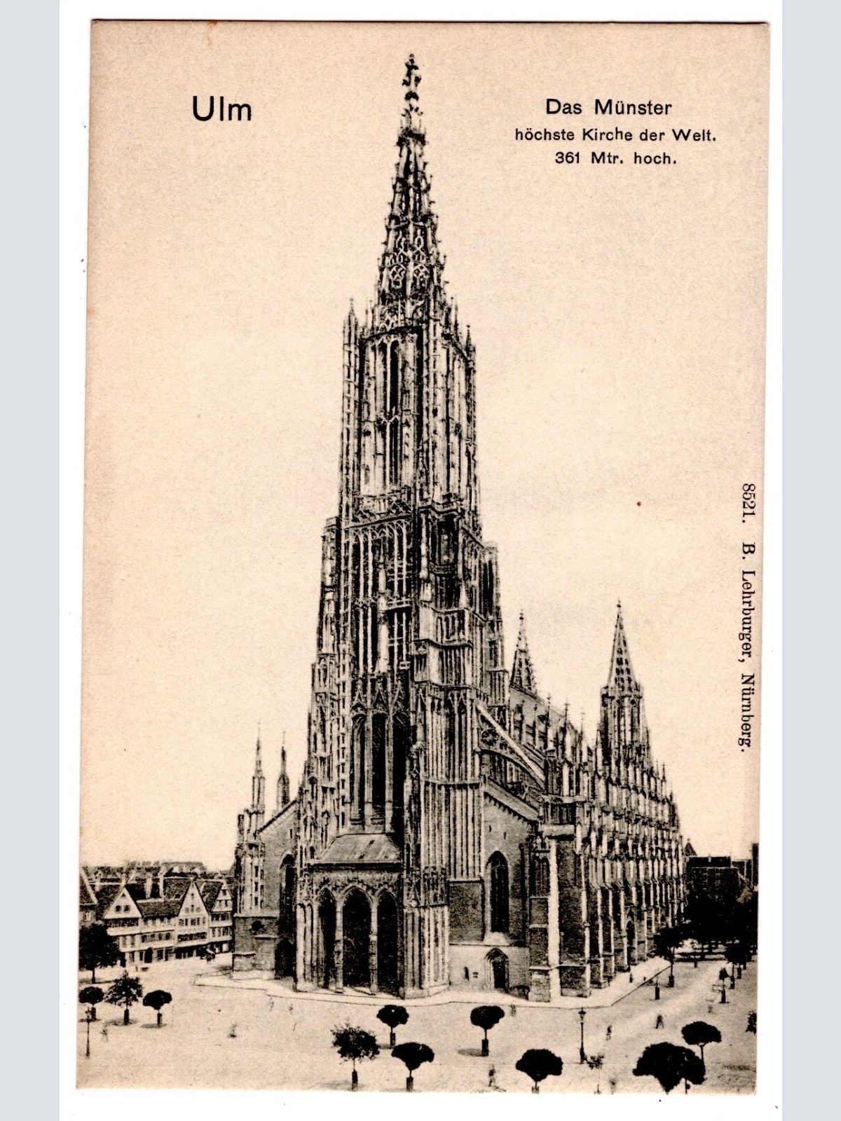 AK, Ulm, Das Münster, Baden-Württemberg, Ansichtskarte (S7078)