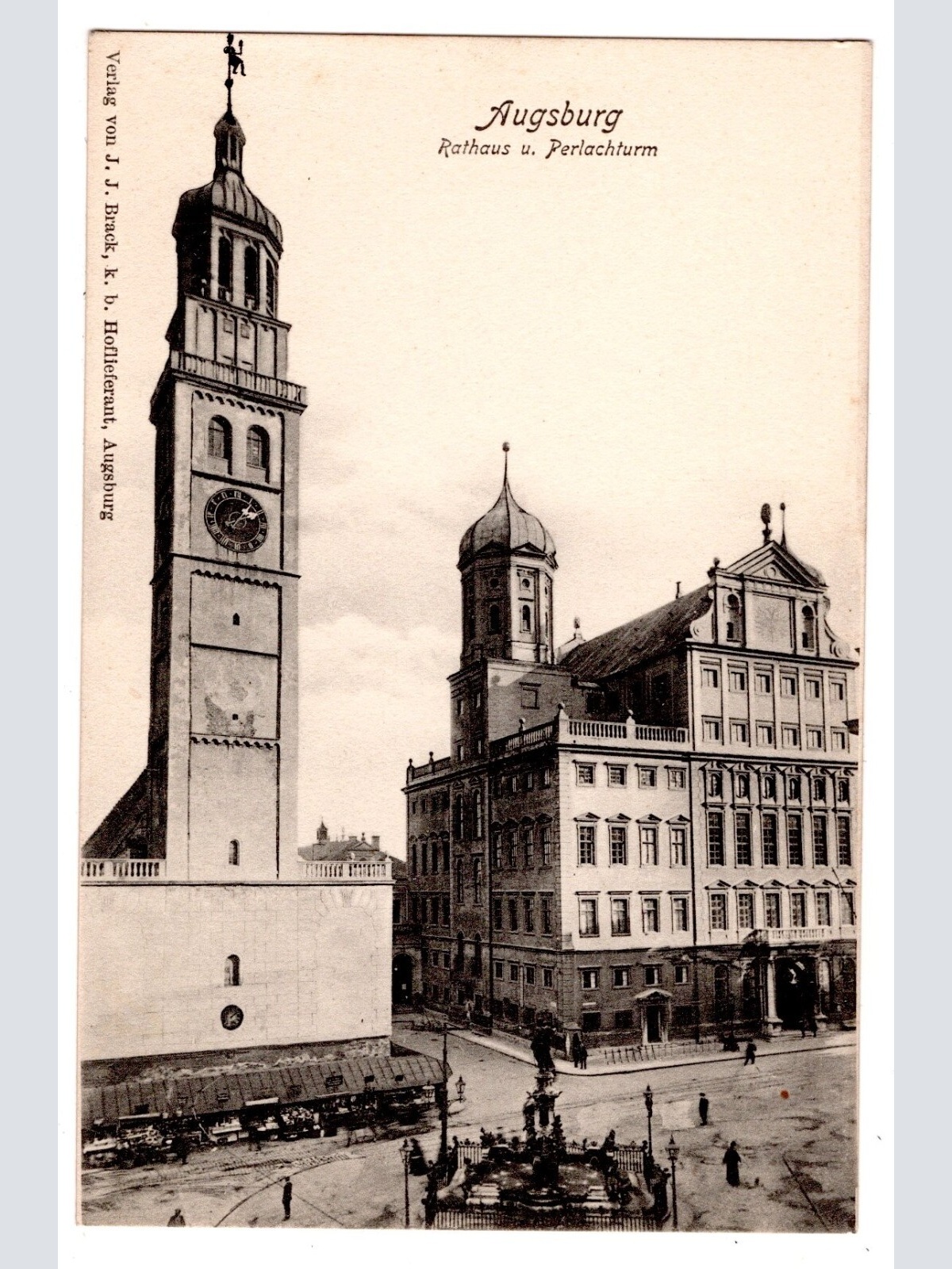 AK, Augsburg, Rathaus, Bayern, Ansichtskarte (S7079)