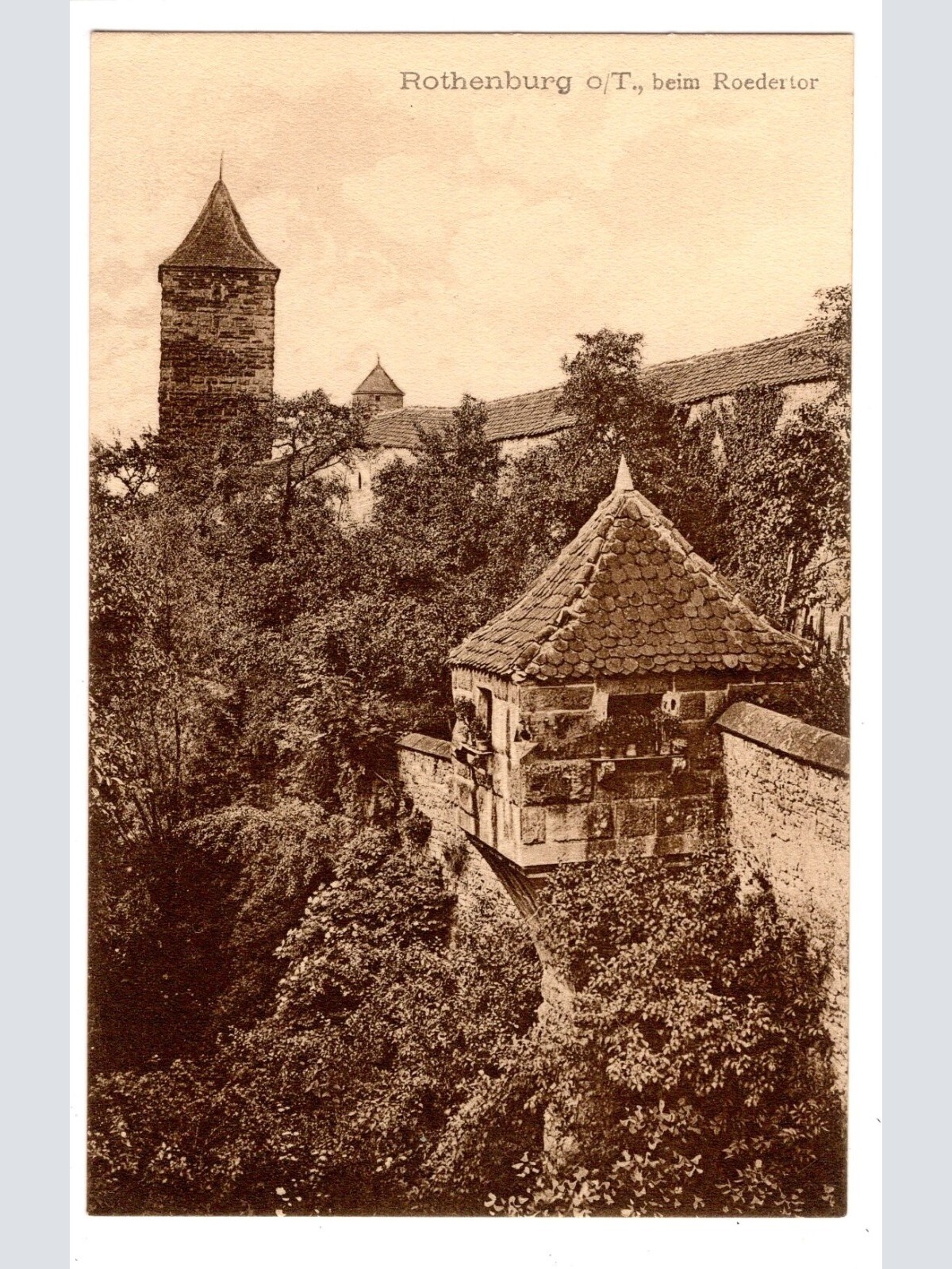 AK, Rothenburg ob der Tauber, beim Roedertor, Bayern, Ansichtskarte (S7089)