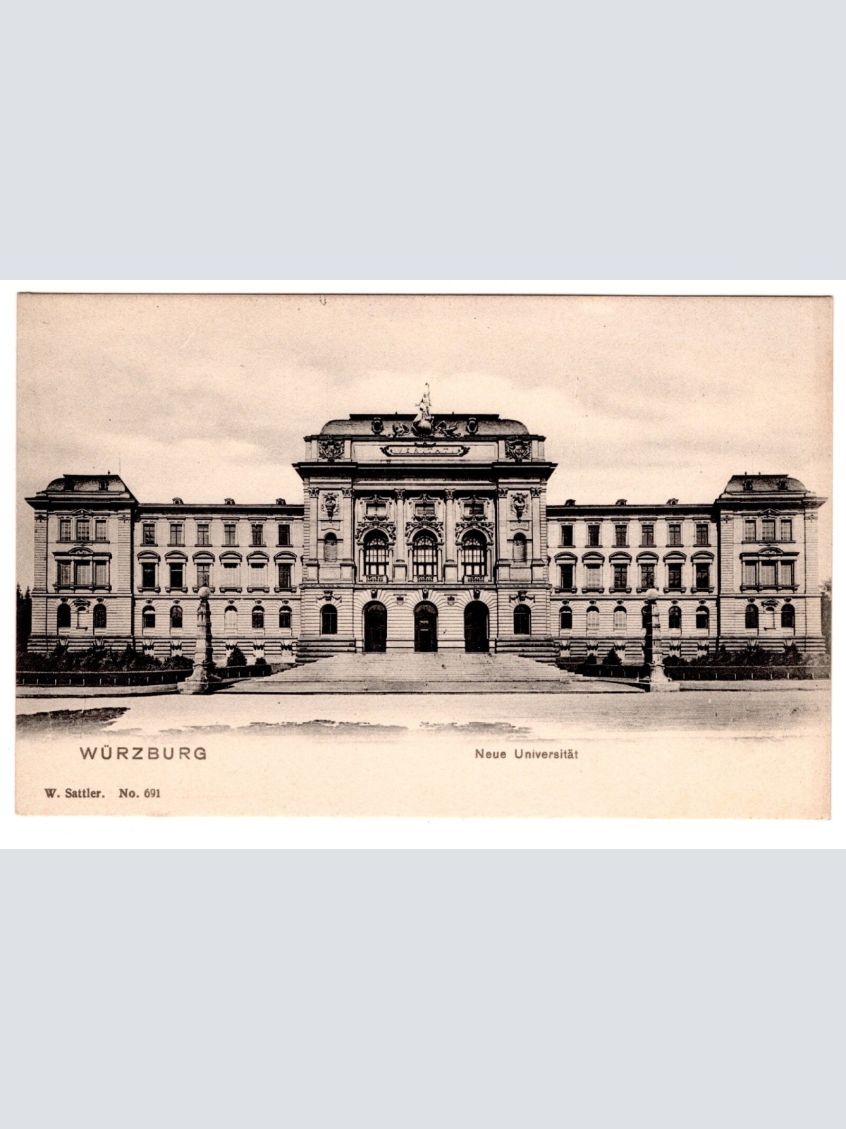 AK, Würzburg, Neue Universität, Bayern, Ansichtskarte (S7095)