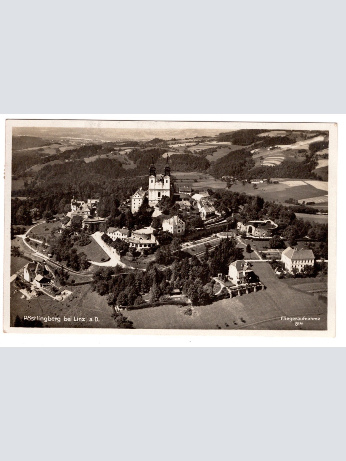 AK, Fliegeraufnahme, Pöstlingberg bei Linz Oberösterreich, Ansichtskarte (S7110)