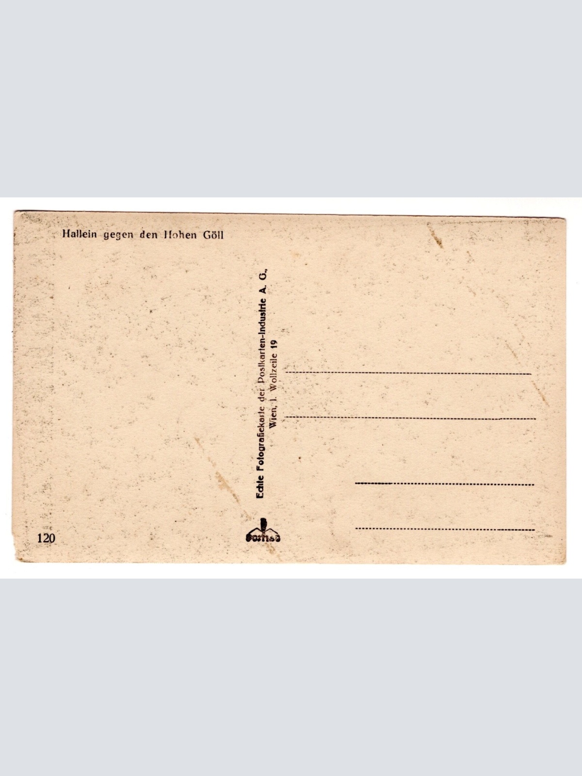 AK, Hallein gegen den Hohen Göll, Salzburg, Ansichtskarte (S7118)