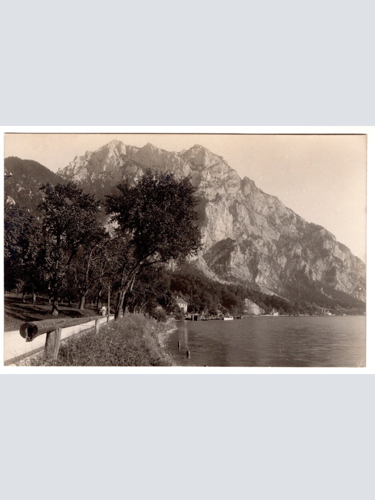 AK, Hoisen mit Traunstein, Oberösterreich, Ansichtskarte (S7131)