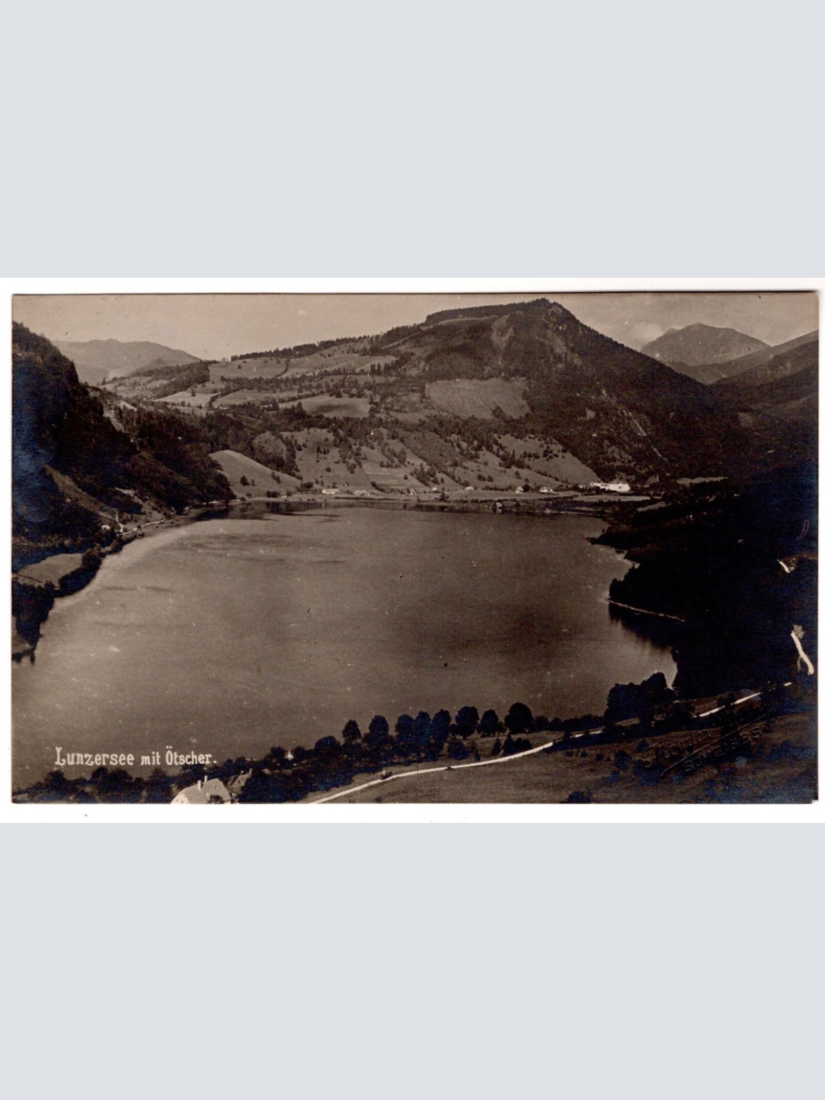 AK, Lunzersee mit Ötscher, Niederösterreich, Ansichtskarte (S7158)