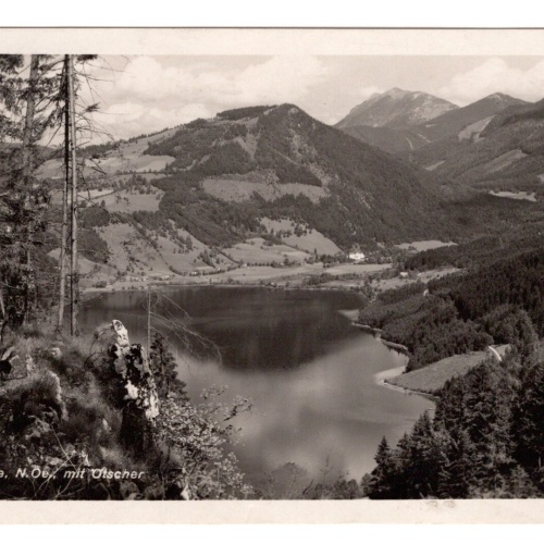 AK, Lunzersee mit Ötscher, Niederösterreich, Ansichtskarte (S7159)